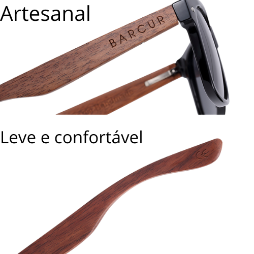 Comprou 1 Leva os 3 - Óculo de Bambu Artesanal - Promoção