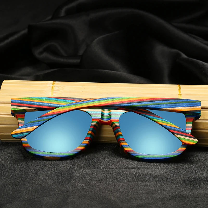 Óculos de Sol de Bambu Colorido - Color Bamboo