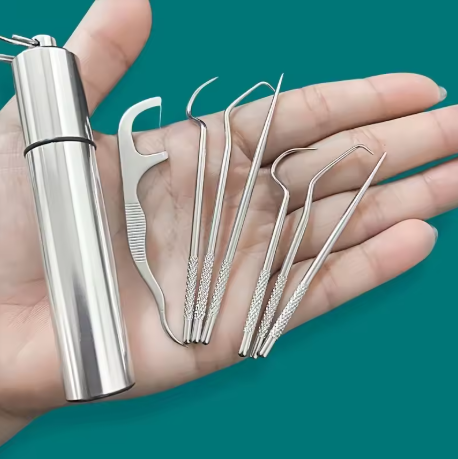 Kit Atacado Conjunto de Limpeza Dental Profissional Portátil Ecológico - 10 Unidades