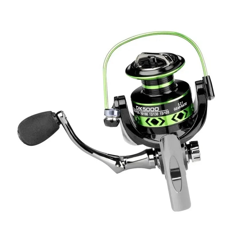 Molinete Ultralight Verde e Cinza com Força de até 12kg - Deuki Sea Marine
