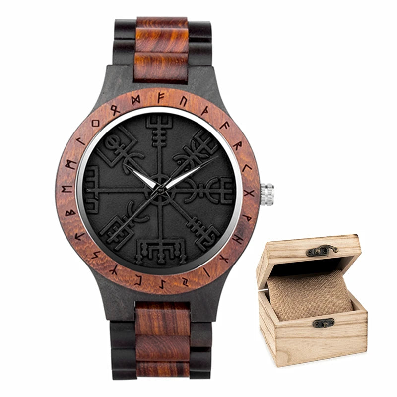 Relógio de Bambu - Bambu Symbol Viking
