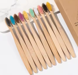 Revenda Escova de Dentes de Bambu Ecológica - Kit com 100 Unidades