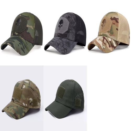 Boné Tático Militar Pesca Camuflado Atacado para Revenda - 10 Peças