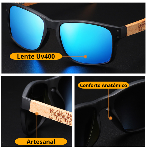 Óculos de Sol de Bambu - Noronha Surf