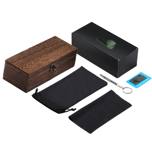 Óculos de Sol de Bambu Marrom - Bamboo Beach