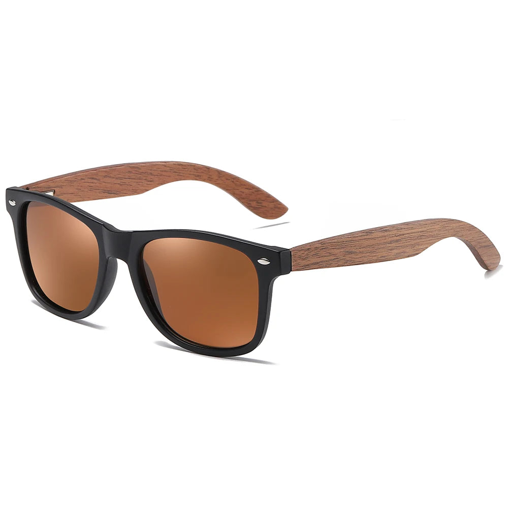 oculos de bambu classico lente marrom