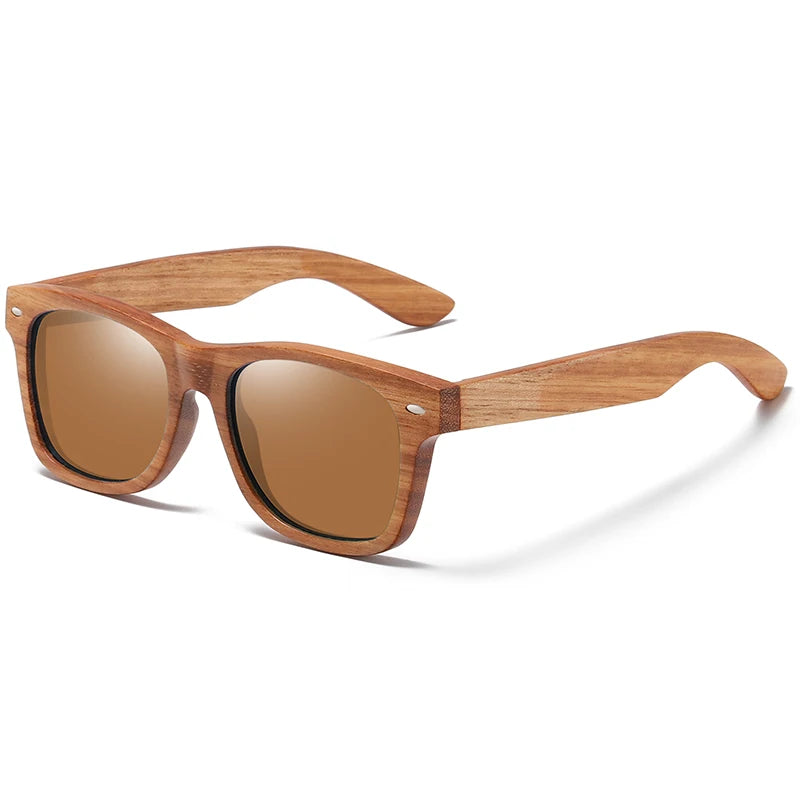oculos de bambu lente marrom