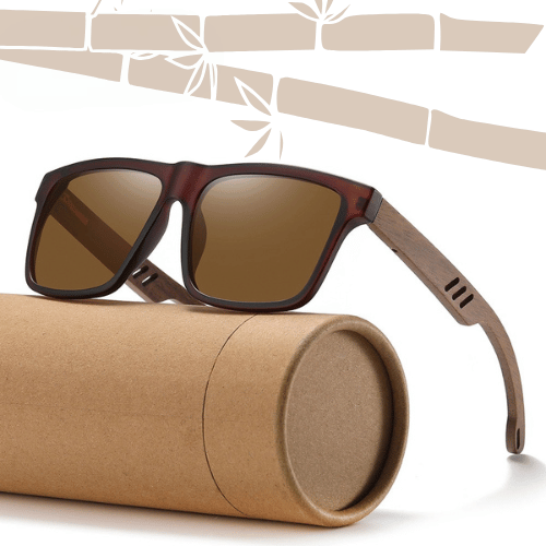 Óculos de Madeira Quadrado Unissex - City Bamboo