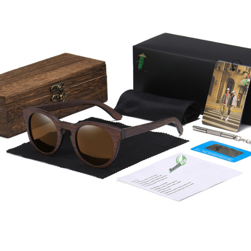 oculos de bambu redondo