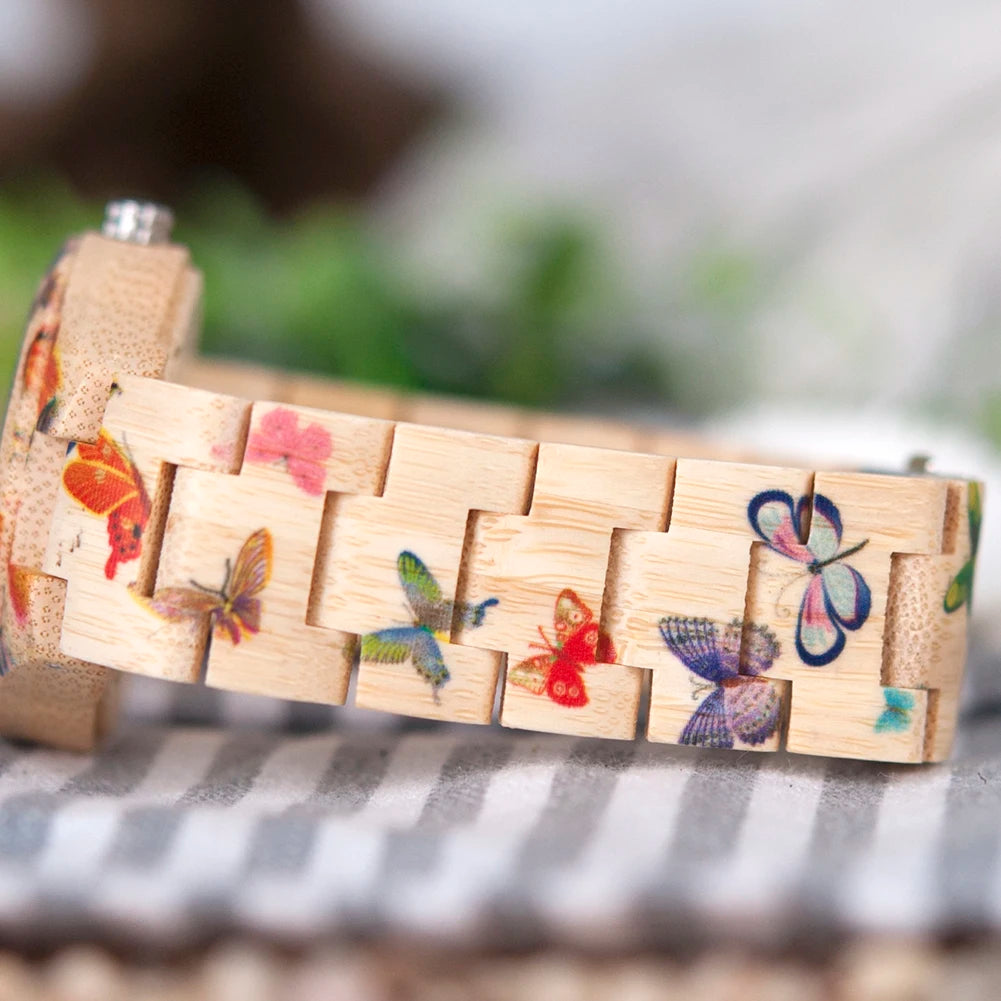 relogio de madeira feminino 7