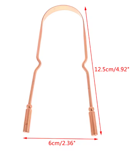 Limpador de Língua de Metal Ecológico