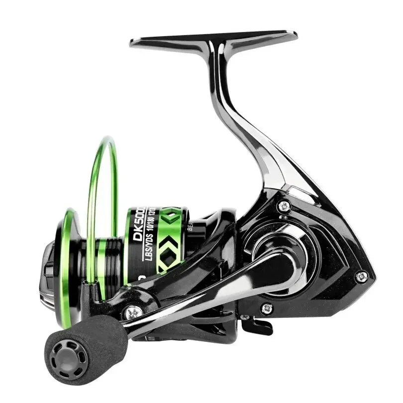 Molinete Ultralight Verde e Cinza com Força de até 12kg - Deuki Sea Marine